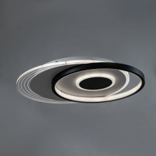 Стильна біло-чорна led люстра 86Вт 3200-6000К з пультом і регулюванням яскр...