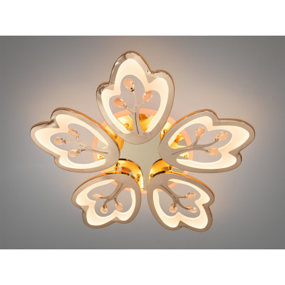 Сучасна led люстра квітка 90 Вт з димером і зміною температури світла