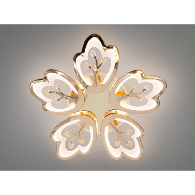 Сучасна led люстра квітка 90 Вт з димером і зміною температури світла