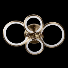 Сучасна люстра led бронза 4 контури 112Вт IP20 3 кольорові режими, пульт