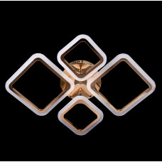 Сучасна люстра led золота 4 джерела світла 96Вт 3000-65000К 3 режими з пультом