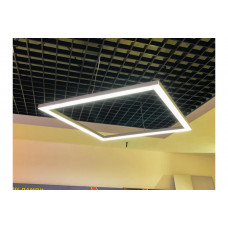 Світильник квадратний підвісний led 136Вт 17300Лм 4500K зовнішній блок живлення
