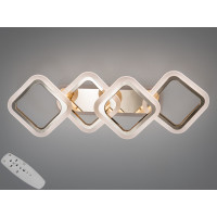 Современный LED светильник на потолок 60W, димер, RGB, управление пультом