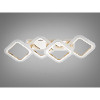 Современный LED светильник на потолок 60W, димер, RGB, управление пультом