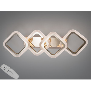 Сучасний led світильник на стелю 60W, димер, RGB, керування пультом