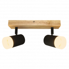 Люстра дерев’яна під лампу GU10 2 регульовані плафони