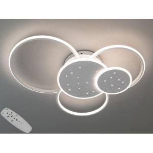 Світильник для дитячої з ефектом зоряного неба 100Вт білий, пульт, три кольори світла/димер