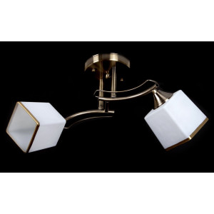 Світильник для зонального освітлення бронзовий каркас, скло E27