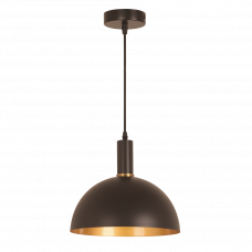 Світильник для зонального освітлення чорний із золотом цоколь Е27 max 60W