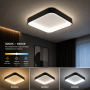 Світильник Smart led чорний 450×450×100 мм 50Вт з пультом д/к - фото №1
