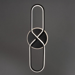 Светильник led для спальни 58Вт 3000/4100/6500К черный с пультом