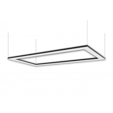 Светильник led подвесной черный прямоугольный 270W 38900Lm 6000K для больших помещений