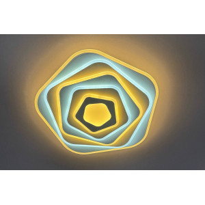 Світильник led сучасний 130Вт з об’ємною формою 3 кольори світла, димер