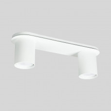 Світильник накладний 2 лампи GU10 металевий білий для коридору