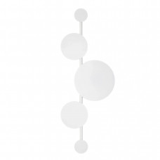 Світильник настінний білий з круглими елементами цоколь G4