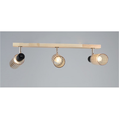 Світильник настінно-стельовий 3 лампи ерево/метал, E27