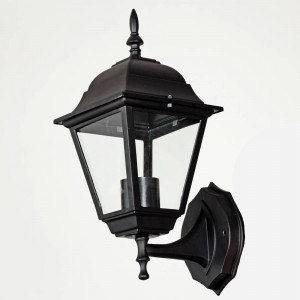 Світильник садово-парковий чорний E27 настінний для вулиці