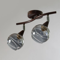 Потолочный светильник двухплафонный с поворотными плафонами E14