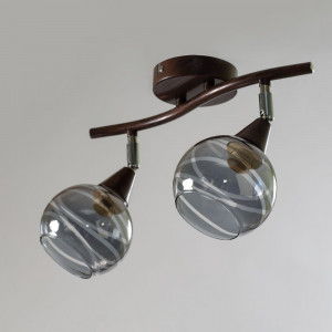 Світильник стельовий двоплафонний з поворотними плафонами E14