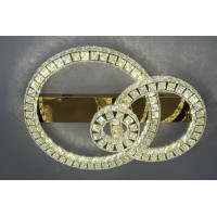 Потолочный светильник led с пультом кольца 3 режима света 120Вт 3400-6000К золотой