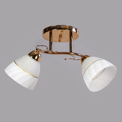 Потолочный светильник с золотыми элементами патрон E27