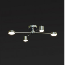 Світильник світлодіодний на 4 плафони з пультом та димером 3000-6000К 48Вт IP20 хром 
