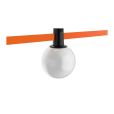 Трековый светильник с рассеивателем 180° 10Вт 48В черный 120×170мм