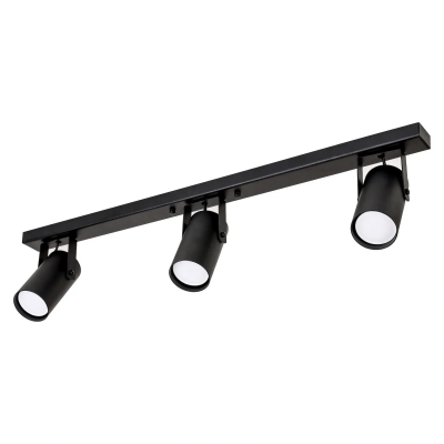 Світильник з трьома точковими спотами GU10 для коридору чорний