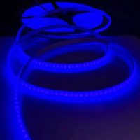 Светодиодная COB лента 12V 10W 320 LED/м синяя, бобина 5м (цена 1м)