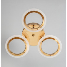 Світлодіодна люстра 36Вт 3 лампи золота для кухні 3000-6500К на пульті