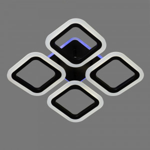 Светодиодная люстра 56+24Вт с RGB-подсветкой, 5 контуров 3000-6500К димер