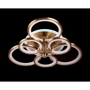 Світлодіодна люстра 7 джерел світла з димером і RGB 168Вт 3000-6500К