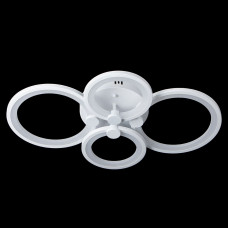 Светодиодная люстра белая 4 кольца 112 Вт пульт димер