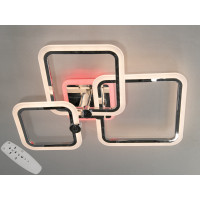 Светодиодная хромированная люстра 65W 3200-6500К для современного интерьера с пультом