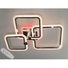 Світлодіодна люстра хромована 65W 3200-6500К для сучасного інтер’єру з пультом