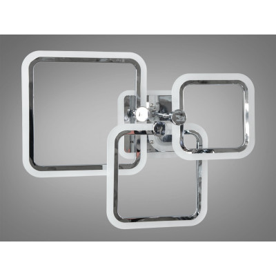 Світлодіодна люстра хромована 65W 3200-6500К для сучасного інтер’єру з пультом