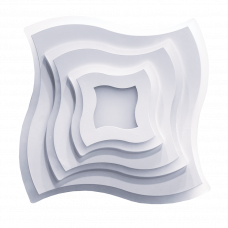 Светодиодная люстра волна led 100W 7500Лм 3000-6500К с пультом и диммированием