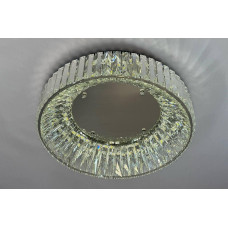 Світлодіодна люстра в спальню кришталева кругла 3200-6000К 140Вт IP20 хром, з пультом 