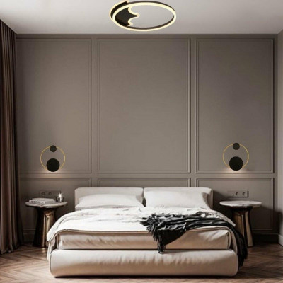 Светодиодная люстра с димером для гостиной 80 Вт 3200-6000К круглая