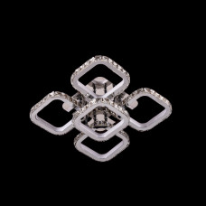 Светодиодная люстра с хрусталем 3000-6000К 210Вт IP20 с пультом, в хроме