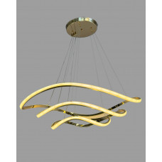 Світлодіодна люстра золоті хвилі 140 Вт 3000–6000K IP20 підвісна