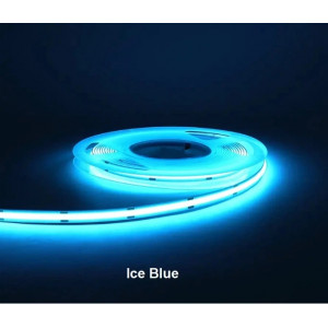 Светодиодная лента COB 24V 320D голубой лед 10Вт/м 100Lm/m 120°, бобина 10м...