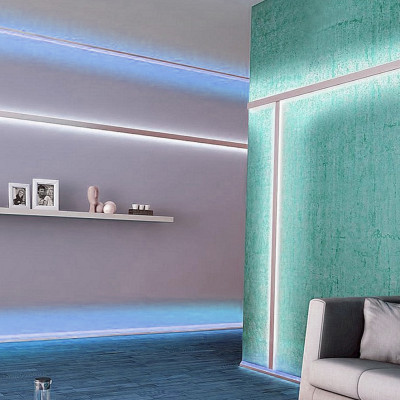 Светодиодная лента COB 320д.м. 24V IP20 10W/m 1000Lm 6500К холодный белый, бобина 5м (цена 1м)