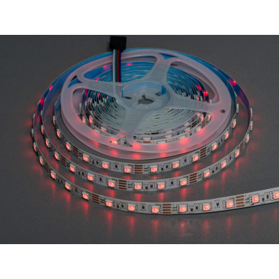 Светодиодная лента RGB SMD 5050 12V 60 д.м. 8Вт 800лм IP20 высокоэффективная (цена 1м)