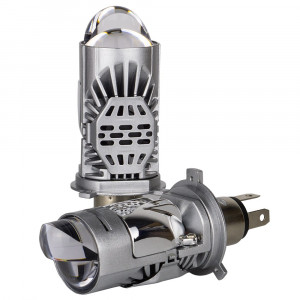 Світлодіодні лампи H4 SLE-02 Compact 6000K 30/40W лінза ближнє/дальнє світл...