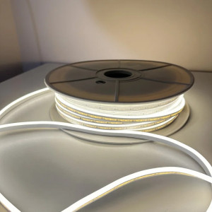 Світлодіодний неон 12В білий теплий 10Вт/м SMD 2835 120 д.м. IP65 8/16мм (ц...