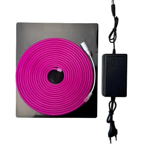 Светодиодный неон фиолетовый 12V 6×12 мм IP65 SMD2835 120 д.м. готовый комп...