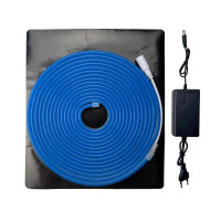 Світлодіодний неон синій 12V 120 д.м. 5м IP65 6*12мм з блоком живлення