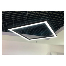 Світлодіодний світильник квадра 136Вт 17300Лм 6000K чорний, виносний БЖ