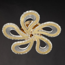 Світлодіодний світильник "квітка" з кришталем 3000-6000К 150Вт IP20 золотий